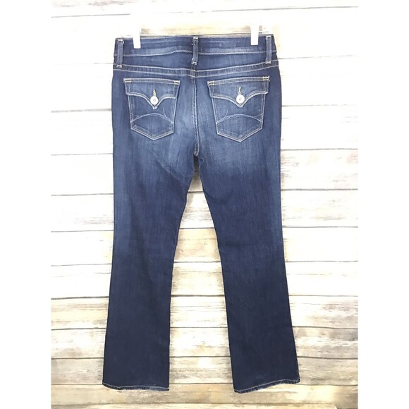 ANA A New Approach Womens Sz 6 Bootcut Jeans Flap Pocket Stretch Dark Wash - Picture 2 of 12